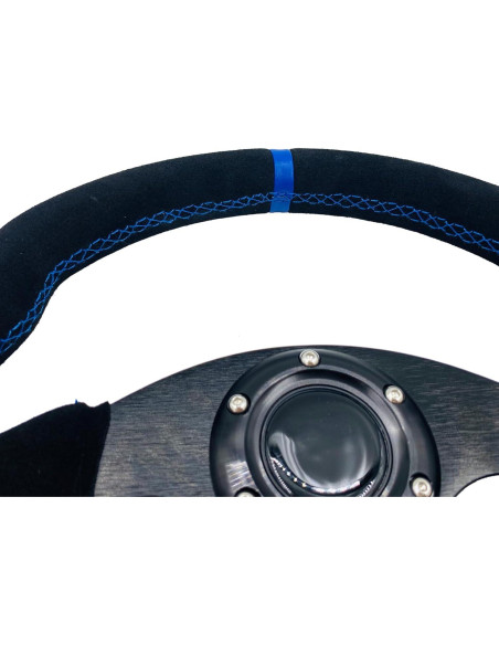 Volante de Carreras Spaorcco D-Shaped 33 cm con Claxon