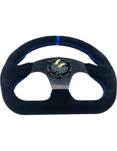 Volante de Carreras Spaorcco D-Shaped 33 cm con Claxon