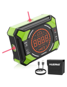 Medidor de Ángulo Digital Huepar AG2L con Nivel Láser