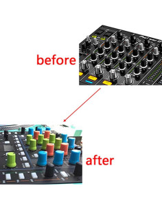 5 Perillas EQ Rojas para Controlador DJ Pioneer DDJ-SX 2