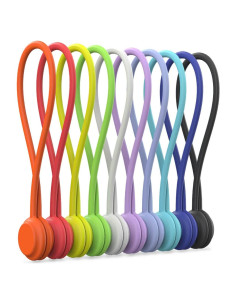 Correas Magnéticas Reutilizables HIGGAT 10 Pcs Silicona 10cm