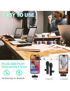 Micrófono Lavalier Inalámbrico JUDKIOM para iPhone 14 2