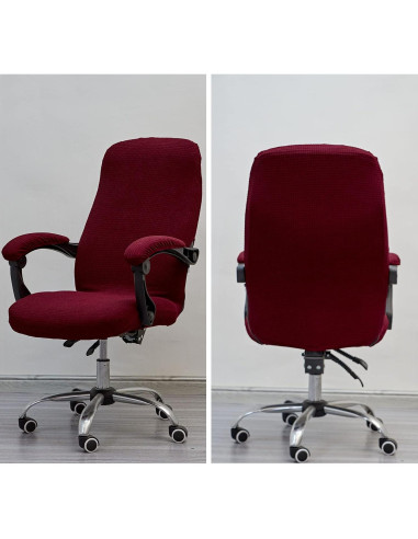 Funda de Silla Melaluxe Universal con Fundas Reposabrazos - Rojo