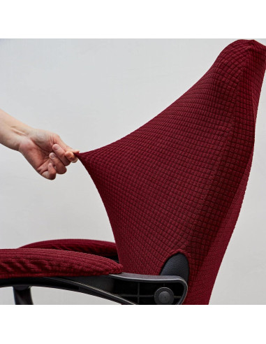 Funda de Silla Melaluxe Universal con Fundas Reposabrazos - Rojo