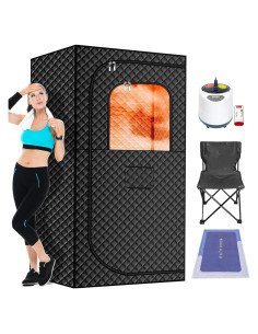 Sauna de Vapor Portátil MIXC 2.6L 1500W Control Remoto