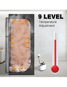 Sauna de Vapor Portátil MIXC 2.6L 1500W Control Remoto 2