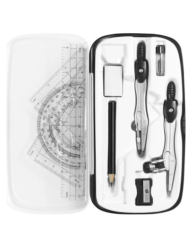Juego de Geometría Vobou 10 Piezas con Caja Negra