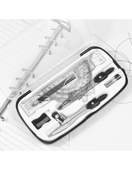 Juego de Geometría Vobou 10 Piezas con Caja Negra