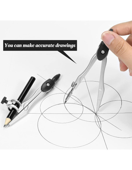 Juego de Geometría Vobou 10 Piezas con Caja Negra