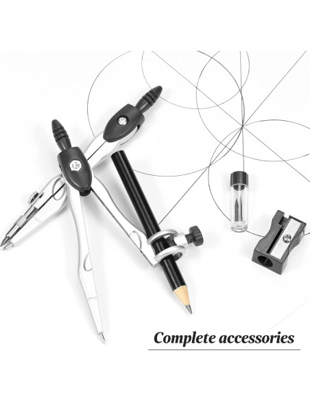 Juego de Geometría Vobou 10 Piezas con Caja Negra