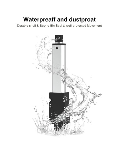 Actuador Lineal Eléctrico Mini 25mm 120N 12V para Automatización