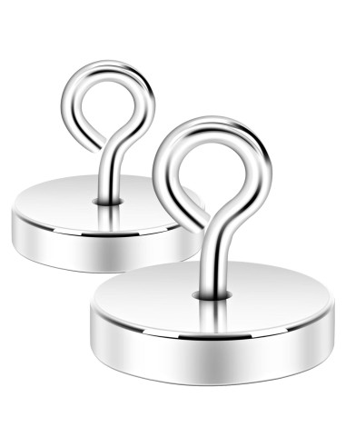 Ganchos Magnéticos Neosmuk 100kg Alta Resistencia 2 Pzs