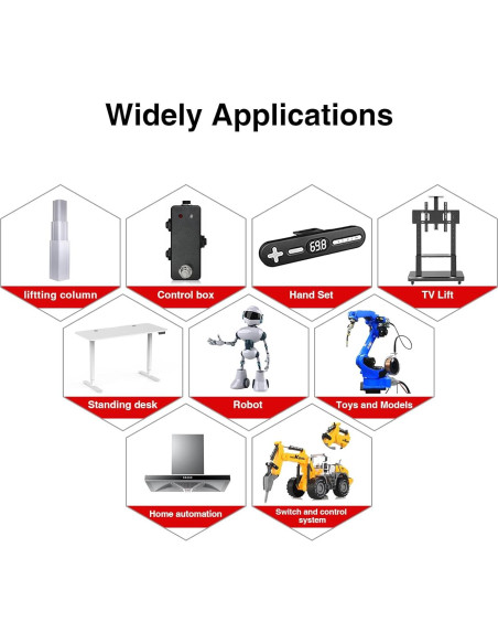 Actuador Lineal Eléctrico Mini 25mm 120N 12V para Automatización