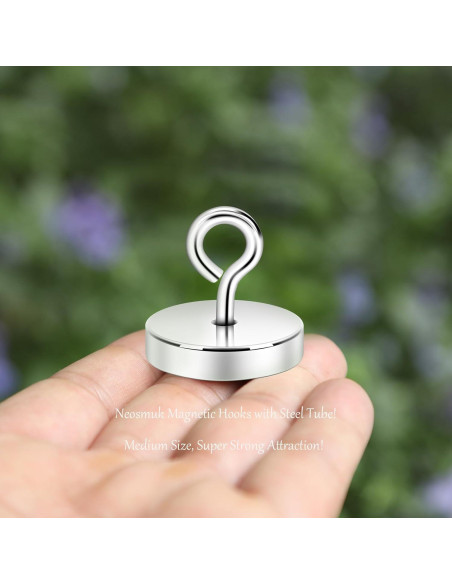 Ganchos Magnéticos Neosmuk 100kg Alta Resistencia 2 Pzs