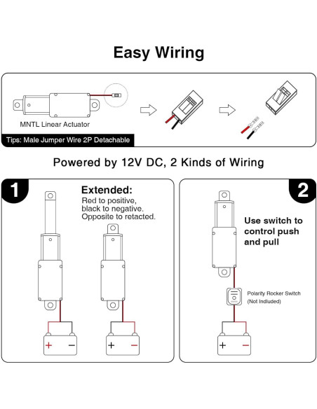 Actuador Lineal Eléctrico Mini 25mm 120N 12V para Automatización