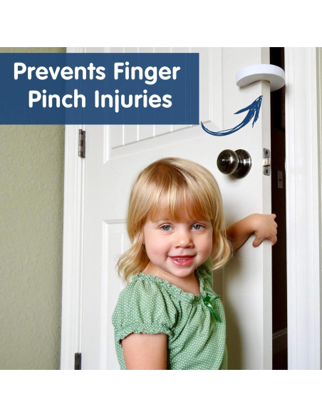 Tope de Puerta Wittle 4 Piezas EVA Blanco Antipellizcos