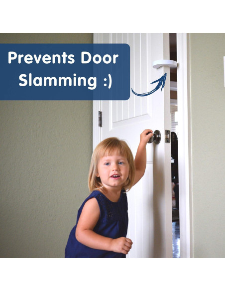 Tope de Puerta Wittle 4 Piezas EVA Blanco Antipellizcos