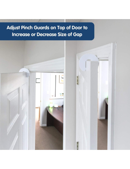 Tope de Puerta Wittle 4 Piezas EVA Blanco Antipellizcos