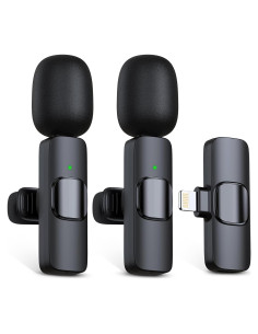 Micrófono Inalámbrico RICCHI K1 para iPhone y iPad, 2 Pack