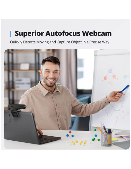 Cámara Web DEPSTECH DW40 4K con Doble Micrófono y Trípode