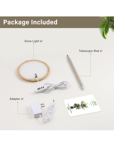 Luz de Crecimiento LBW 82 LEDs Espectro Completo Ajustable