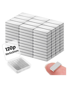 Imán de Barra LOVIMAG 10x5x2mm 120Pcs Neodimio Fuerte