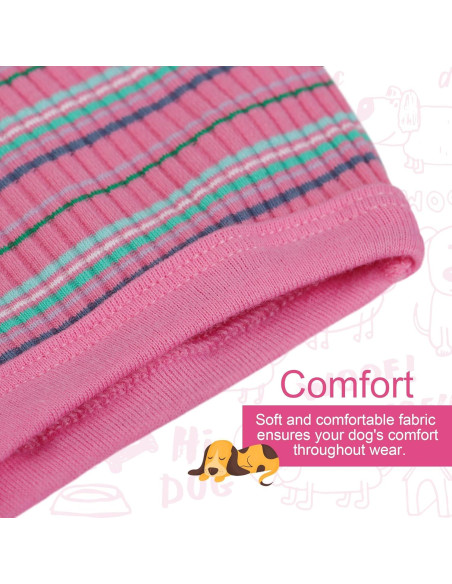 Camiseta Chaleco Algodón Paiaite Rosa Pequeño para Perros