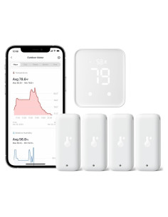 Sensor de Humedad Wi-Fi SwitchBot Hub 2 IP65 4 Pack