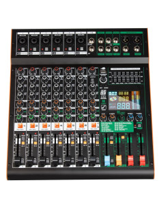 Mezclador de audio Depusheng TG8 8 canales Bluetooth USB