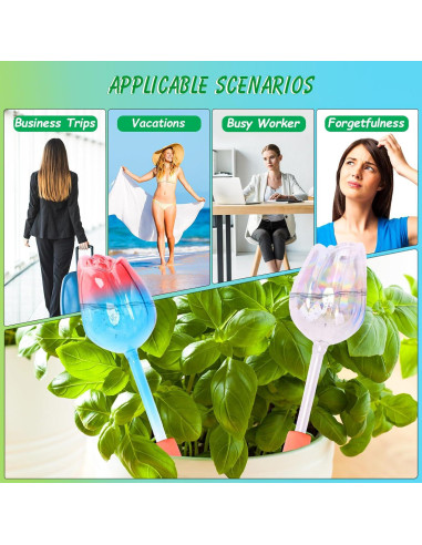 Esferas de Riego Automáticas Tulipán 4 Pcs Vidrio 21.5 cm