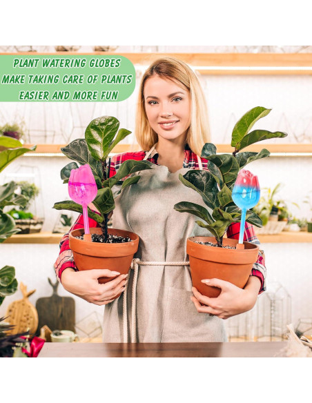 Esferas de Riego Automáticas Tulipán 4 Pcs Vidrio 21.5 cm