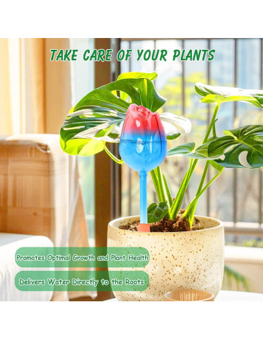 Esferas de Riego Automáticas Tulipán 4 Pcs Vidrio 21.5 cm