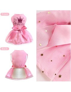 Vestido para Perro Idepet Rosa Princesa X-Grande Tul 2