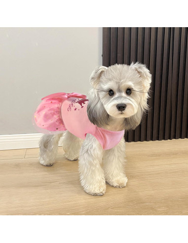 Vestido para Perro Idepet Rosa Princesa X-Grande Tul