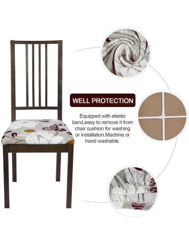 Fundas de Asiento SearchI Juego de 4 para Sillas de Comedor