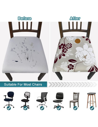 Fundas de Asiento SearchI Juego de 4 para Sillas de Comedor