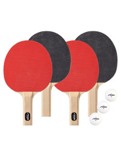 Set de Tenis de Mesa STIGA Classic 4 Jugadores - Palas y Pelotas