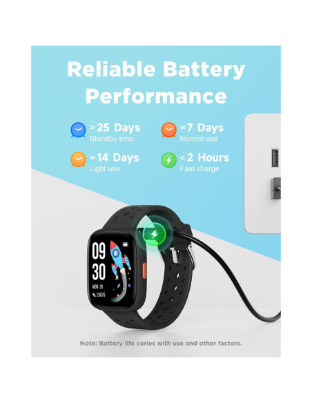 Reloj Inteligente BIGGERFIVE para Niños 1.8" Fitness IP68