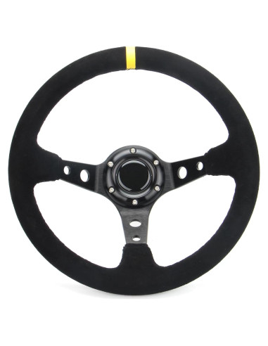 Volante Spaorcco 6125 320mm Cuero Suede Amarillo