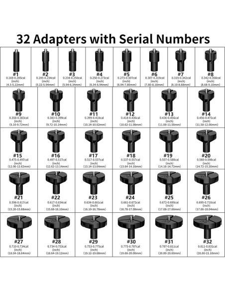 Kit Visor de Boca Tipfun con 32 Adaptadores Laser Rojo
