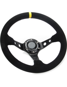 Volante Spaorcco 6125 320mm Cuero Suede Amarillo 2