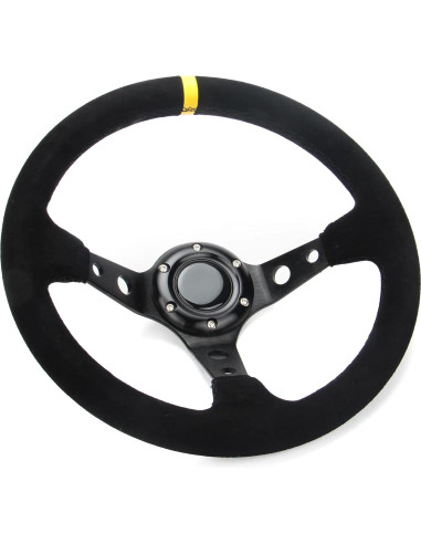 Volante Spaorcco 6125 320mm Cuero Suede Amarillo