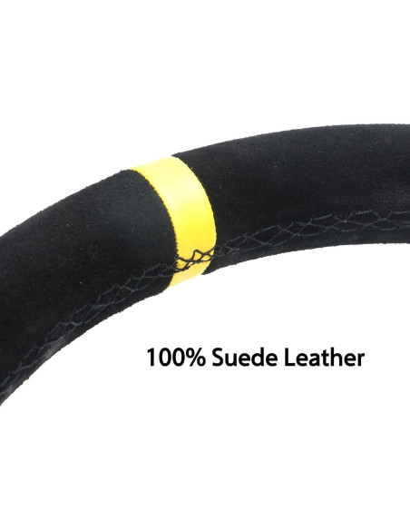 Volante Spaorcco 6125 320mm Cuero Suede Amarillo