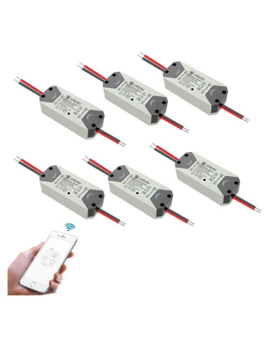 Interruptor Inteligente WiFi eMylo 6 Paquete Control Remoto