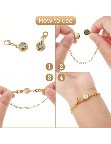 Cierre Magnético Hicarer 12 Piezas para Collar y Pulsera