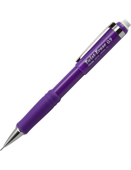 Lápiz Mecánico Pentel Twist-Erase III 0.9mm Violeta 4 Pzas Lápiz Mecánico Pentel Twist-Erase III 0.9mm Violeta 4 Pzas
