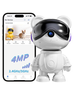 Cámara de Seguridad Inalámbrica Tigre-Cute 3K para Interiores