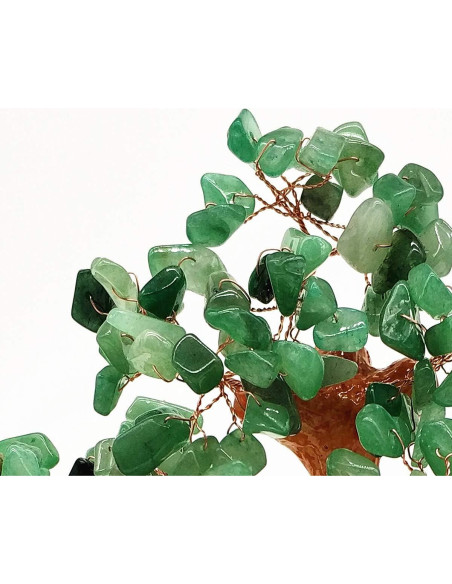 Árbol de Dinero Colorsheng Bonsai de Cuarzo Verde 17.78 cm