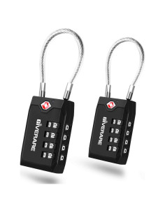 2 Candados de Equipaje GIVERARE Aprobados por TSA 4 Dígitos
