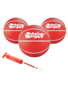 Balones de Baloncesto Acuático GoSports 3 Pack - Rojo 16,5 cm